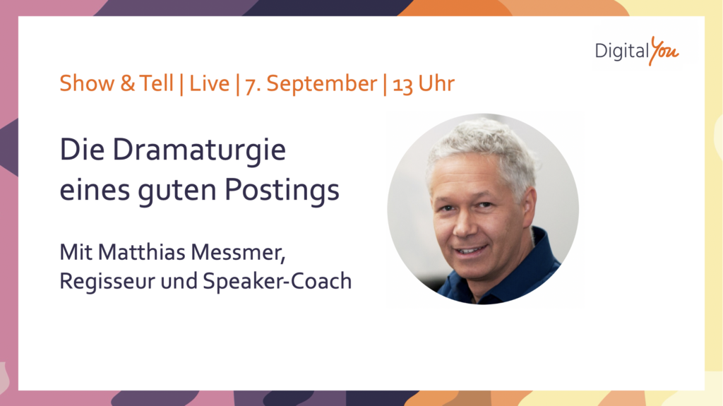 New Networking, Storytelling, Content Creation, Gute Postings: Talk mit Matthias Messmer