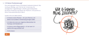 LinkedIn Profil erstellen, Positionierung bei LinkedIn